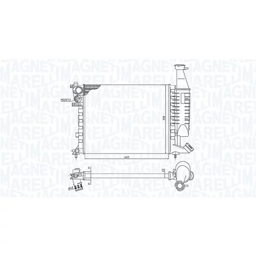 Chladič motora MAGNETI MARELLI 350213186300