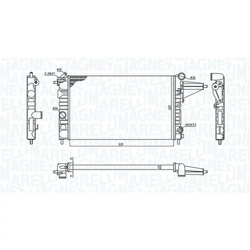 Chladič motora 350213189100 (MAGNETI MARELLI) - obr. 1