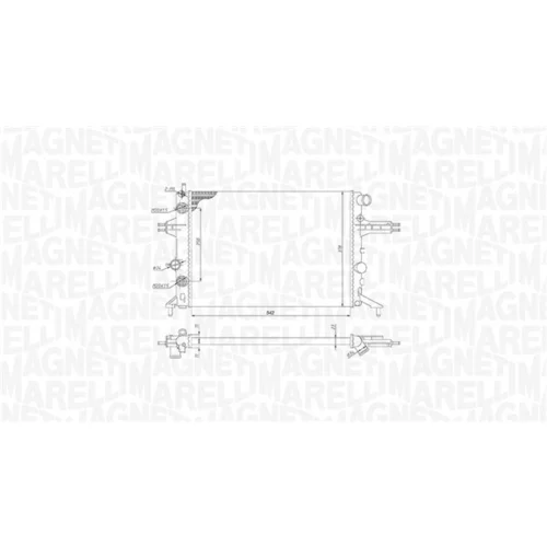 Chladič motora 350213192800 (MAGNETI MARELLI) - obr. 1