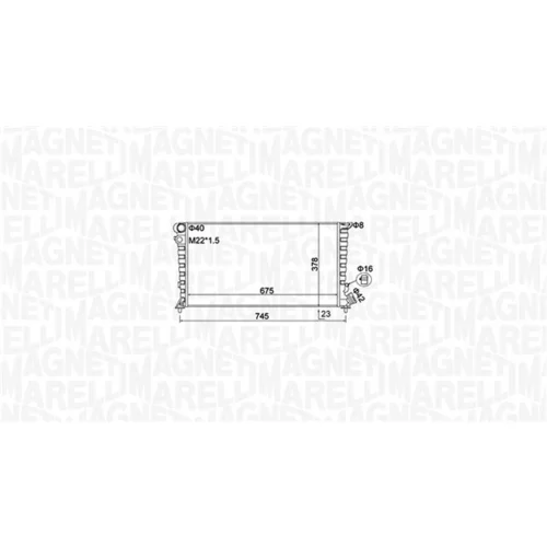 Chladič motora MAGNETI MARELLI 350213195100