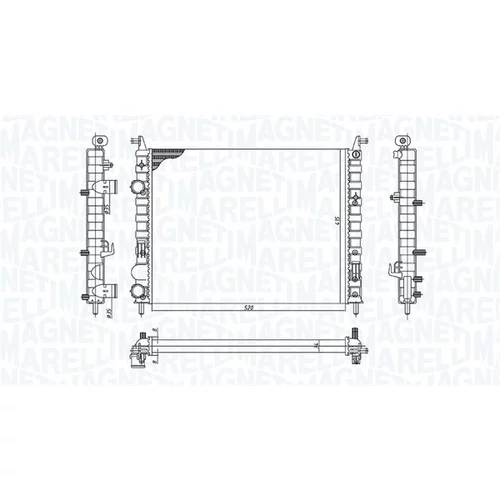 Chladič motora 350213196400 (MAGNETI MARELLI) - obr. 1