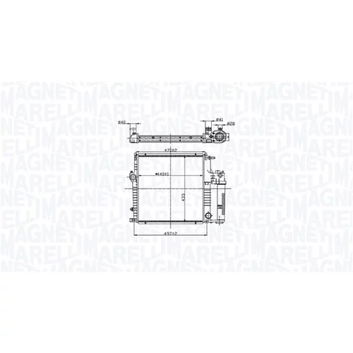 Chladič motora MAGNETI MARELLI 350213211600