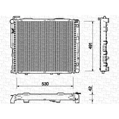 Chladič motora MAGNETI MARELLI 350213763000