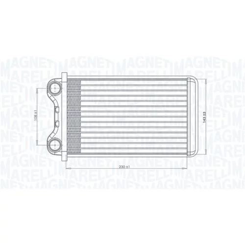 Výmenník tepla vnútorného kúrenia 350218472000 (MAGNETI MARELLI) - obr. 1