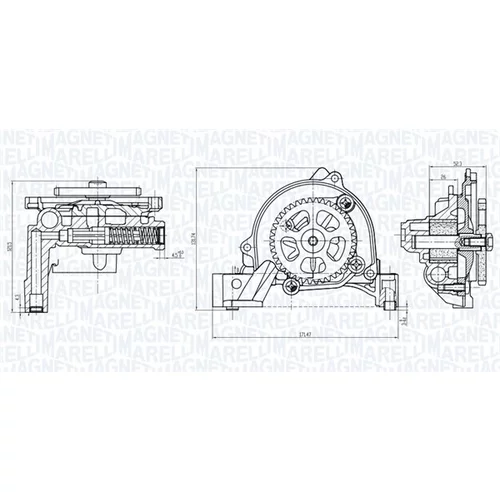 Olejové čerpadlo MAGNETI MARELLI 351516000026