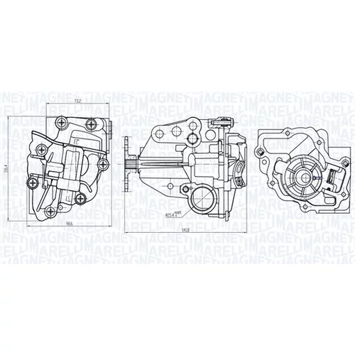 Olejové čerpadlo 351516000066 (MAGNETI MARELLI) - obr. 1