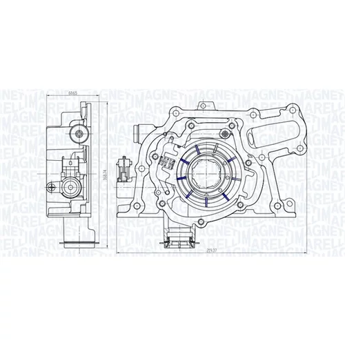 Olejové čerpadlo 351516000140 (MAGNETI MARELLI) - obr. 1