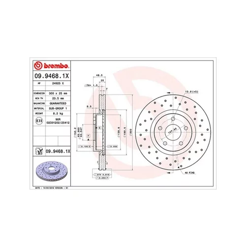 Brzdový kotúč MAGNETI MARELLI 360406026402