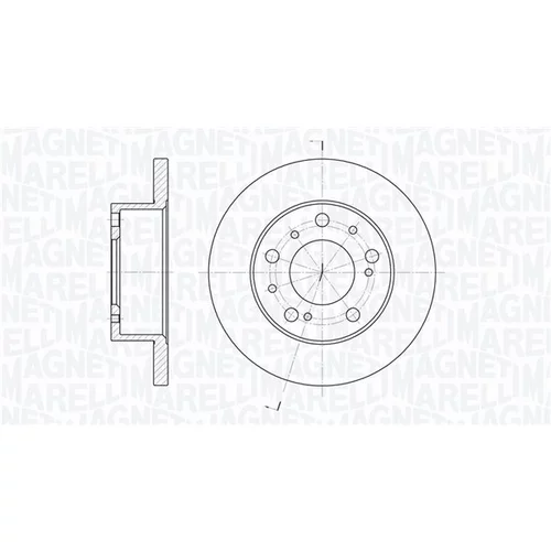 Brzdový kotúč MAGNETI MARELLI 361302040211