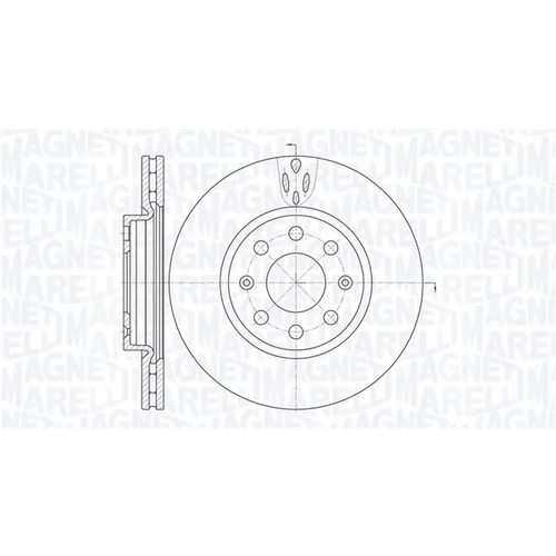 Brzdový kotúč MAGNETI MARELLI 361302040236