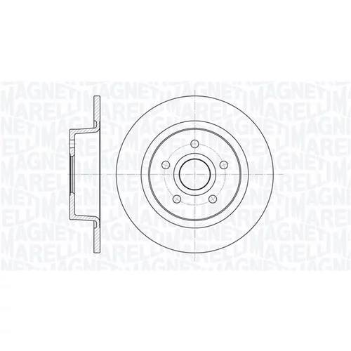 Brzdový kotúč MAGNETI MARELLI 361302040329
