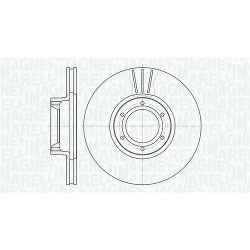 Brzdový kotúč MAGNETI MARELLI 361302040390