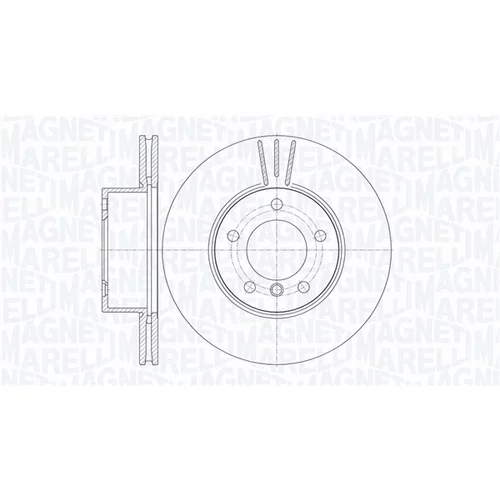 Brzdový kotúč MAGNETI MARELLI 361302040518