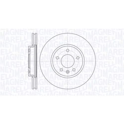 Brzdový kotúč MAGNETI MARELLI 361302040610
