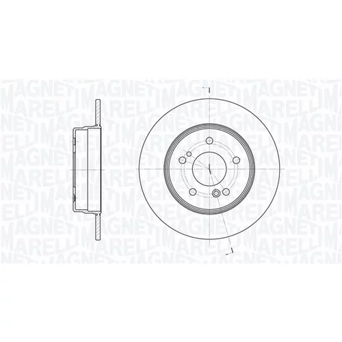 Brzdový kotúč MAGNETI MARELLI 361302040650