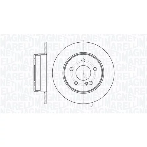 Brzdový kotúč MAGNETI MARELLI 361302040727