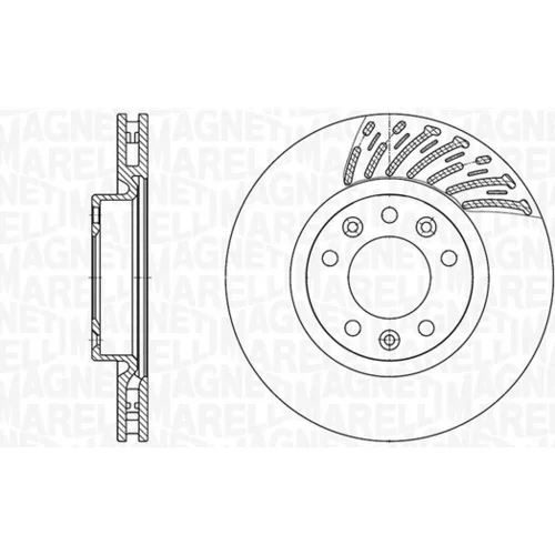 Brzdový kotúč MAGNETI MARELLI 361302040914