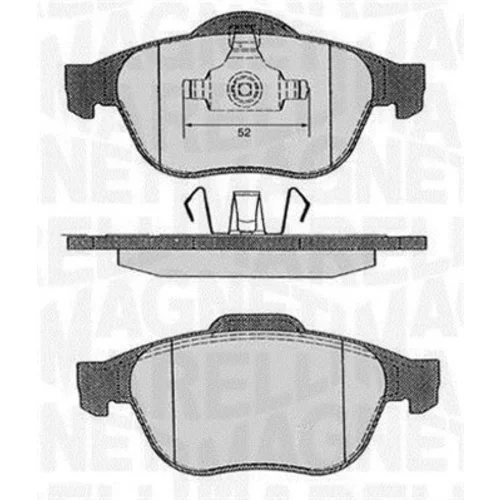 Sada brzdových platničiek kotúčovej brzdy MAGNETI MARELLI 363916060383