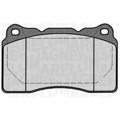 Sada brzdových platničiek kotúčovej brzdy MAGNETI MARELLI 363916060499