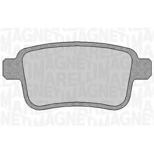 Sada brzdových platničiek kotúčovej brzdy MAGNETI MARELLI 363916060660