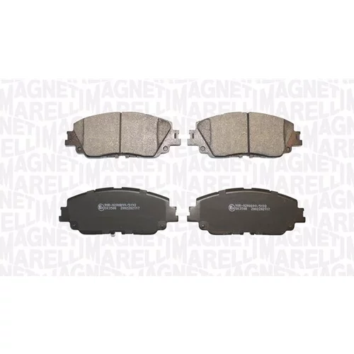 Sada brzdových platničiek kotúčovej brzdy MAGNETI MARELLI 363916061395