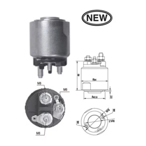 Elektromagnetický spínač pre štartér MAGNETI MARELLI 940113050561