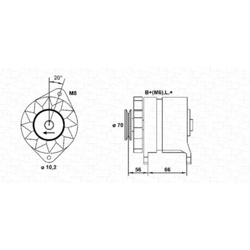 Alternátor MAGNETI MARELLI 943356948010