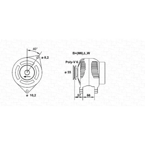Alternátor MAGNETI MARELLI 943356961010