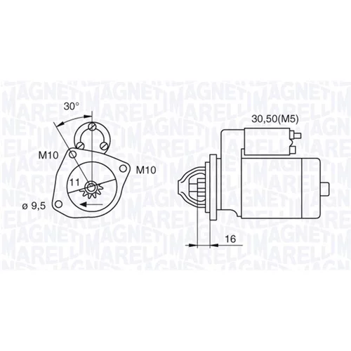 Štartér MAGNETI MARELLI 063280029010
