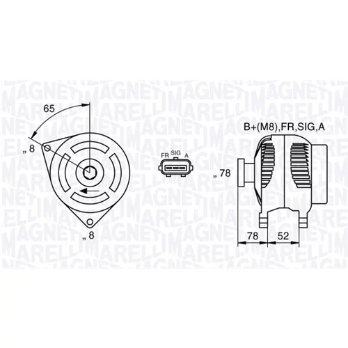 Alternátor MAGNETI MARELLI 063377421010