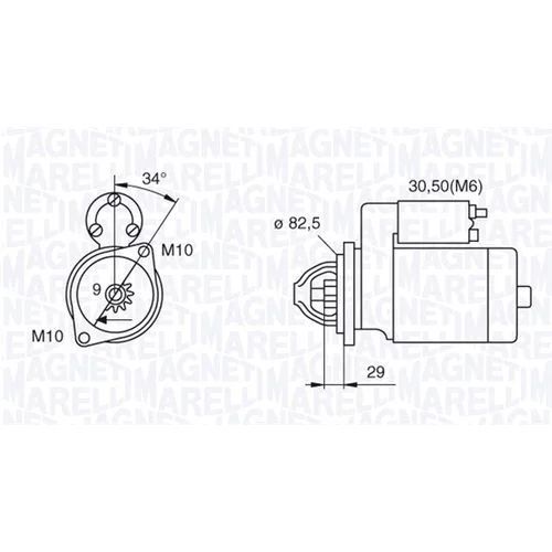 Štartér MAGNETI MARELLI 063521074030