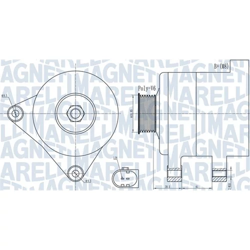 Alternátor MAGNETI MARELLI 063732011010