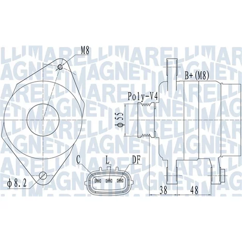 Alternátor 063732124010 (MAGNETI MARELLI)