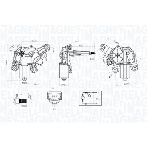 Motor stieračov MAGNETI MARELLI 064070100010