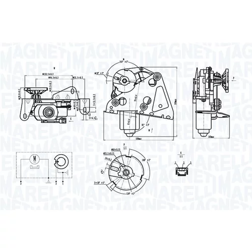 Motor stieračov 064074500010 (MAGNETI MARELLI)