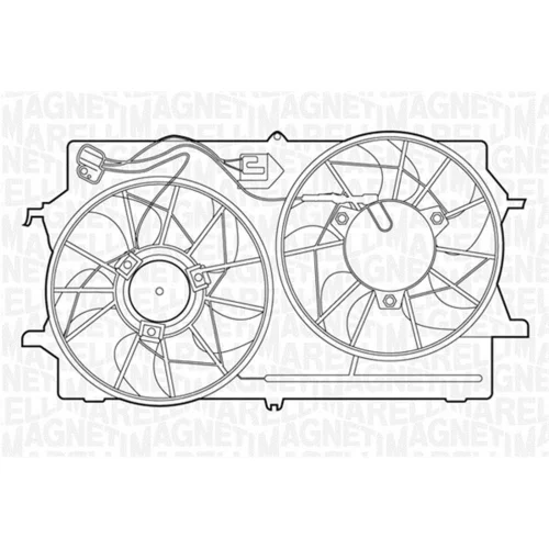 Ventilátor chladenia motora MAGNETI MARELLI 069422307010