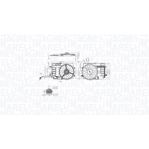 Ventilátor chladenia motora MAGNETI MARELLI 069422859010