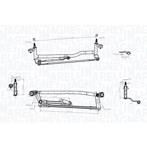 Mechanizmus stieračov 085570733010 (MAGNETI MARELLI) - obr. 1