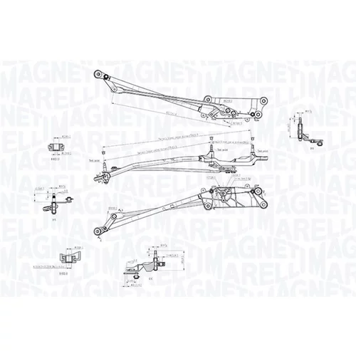 Mechanizmus stieračov 085570758010 (MAGNETI MARELLI) - obr. 1