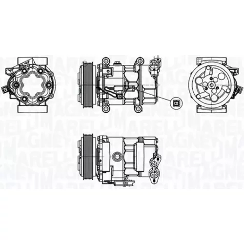 Kompresor klimatizácie MAGNETI MARELLI 350103030008