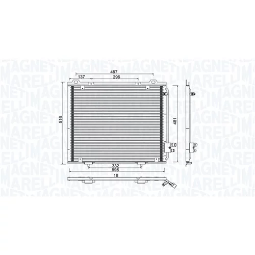 Kondenzátor klimatizácie MAGNETI MARELLI 350203889000