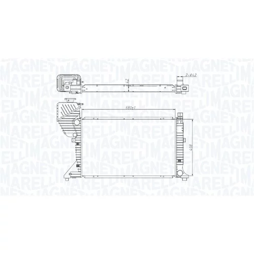 Chladič motora 350213177400 (MAGNETI MARELLI) - obr. 1