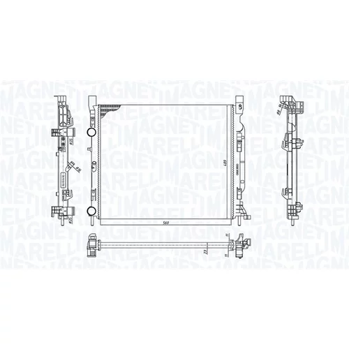 Chladič motora MAGNETI MARELLI 350213186900