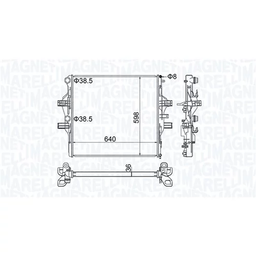 Chladič motora MAGNETI MARELLI 350213204700