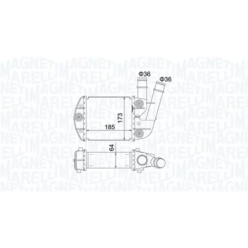 Chladič plniaceho vzduchu 351319204620 (MAGNETI MARELLI)