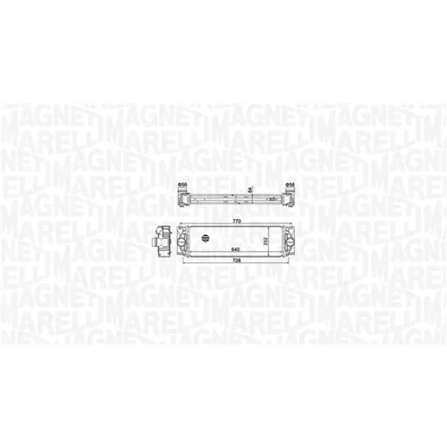 Chladič plniaceho vzduchu 351319205050 (MAGNETI MARELLI) - obr. 1