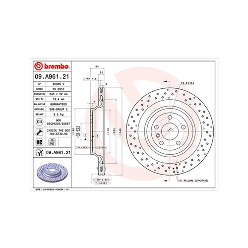 Brzdový kotúč MAGNETI MARELLI 360406122801