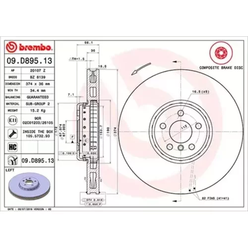 Brzdový kotúč MAGNETI MARELLI 360406133904