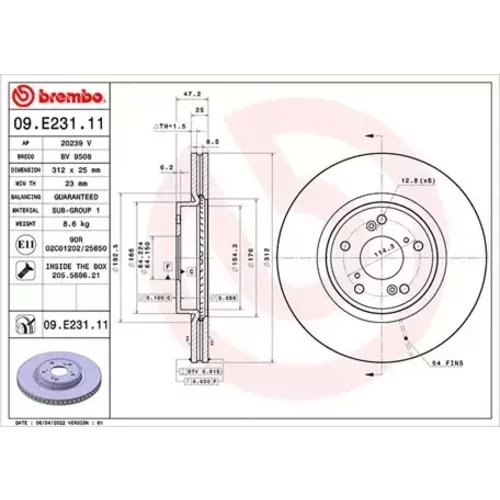 Brzdový kotúč MAGNETI MARELLI 360406177501