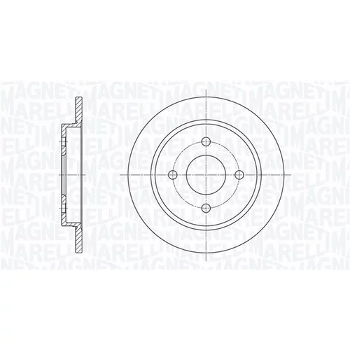 Brzdový kotúč MAGNETI MARELLI 361302040171